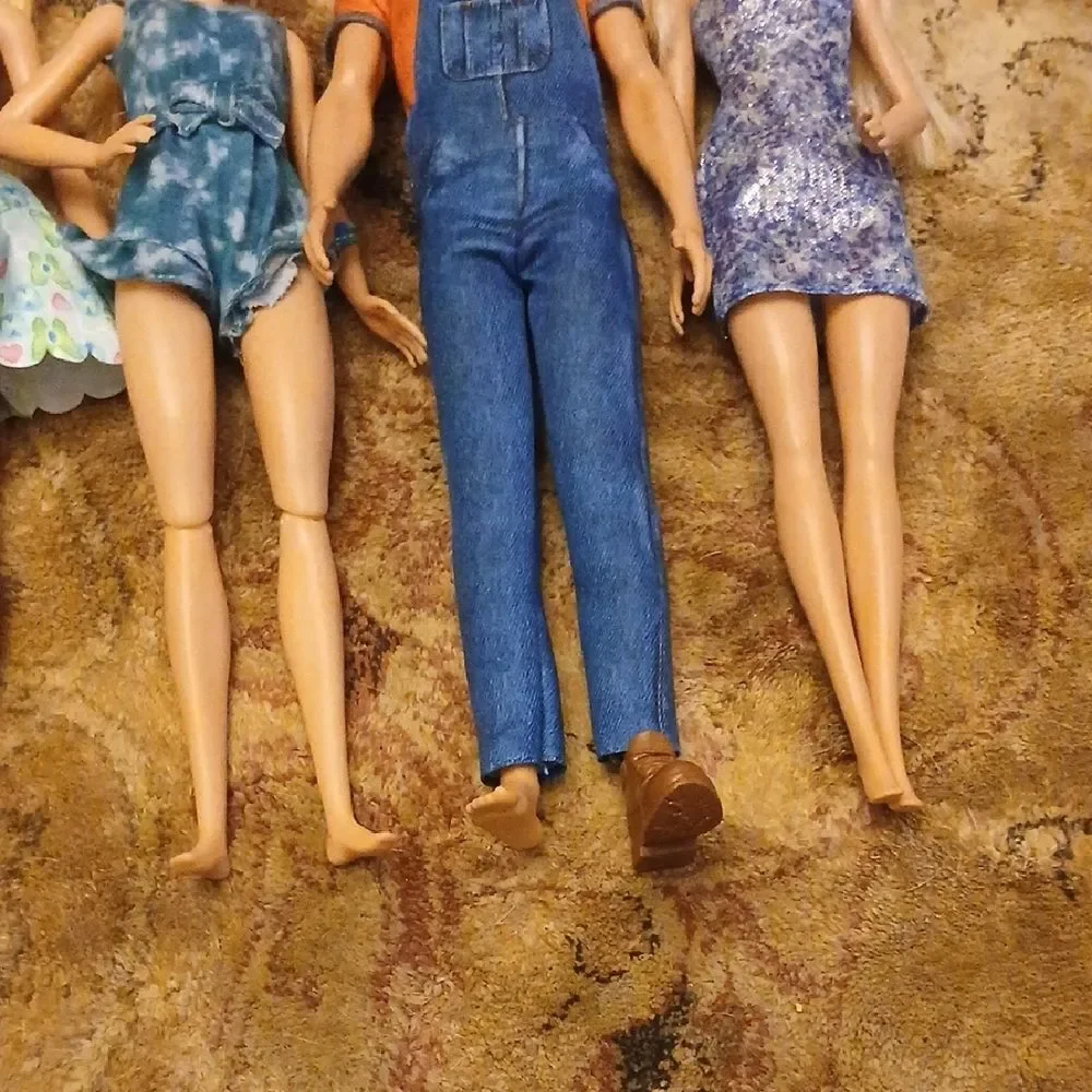 Fashion Doll Set with Colorful Outfits